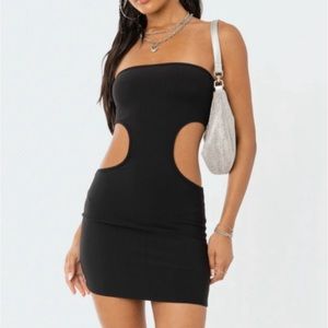 Edikted Moxie Cut out Dress - Black